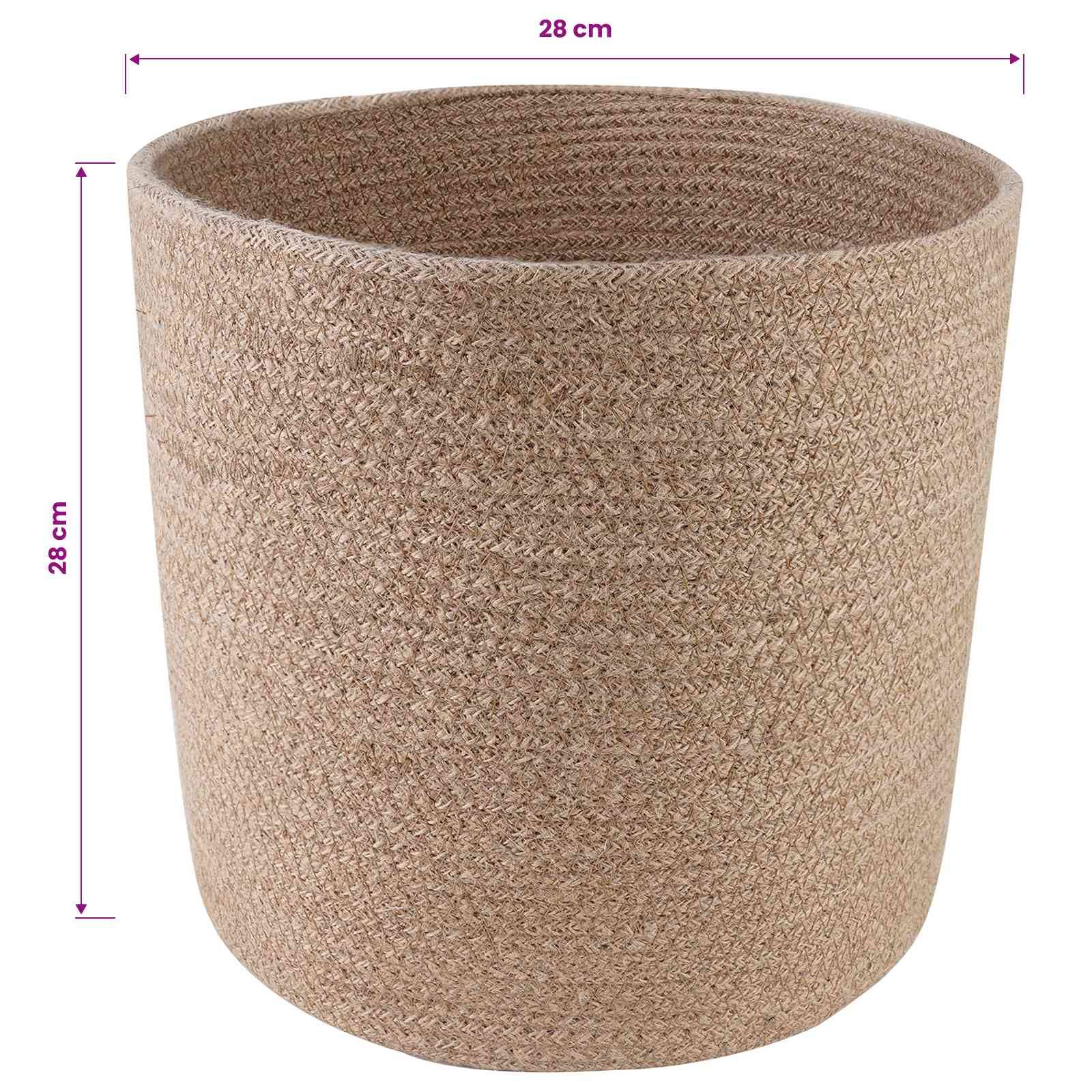 Vidaxl - Ensemble de Pots à Plantes 2 pc Naturel Ø 28 x 28 cm vidaXL 42012241 - Image 3