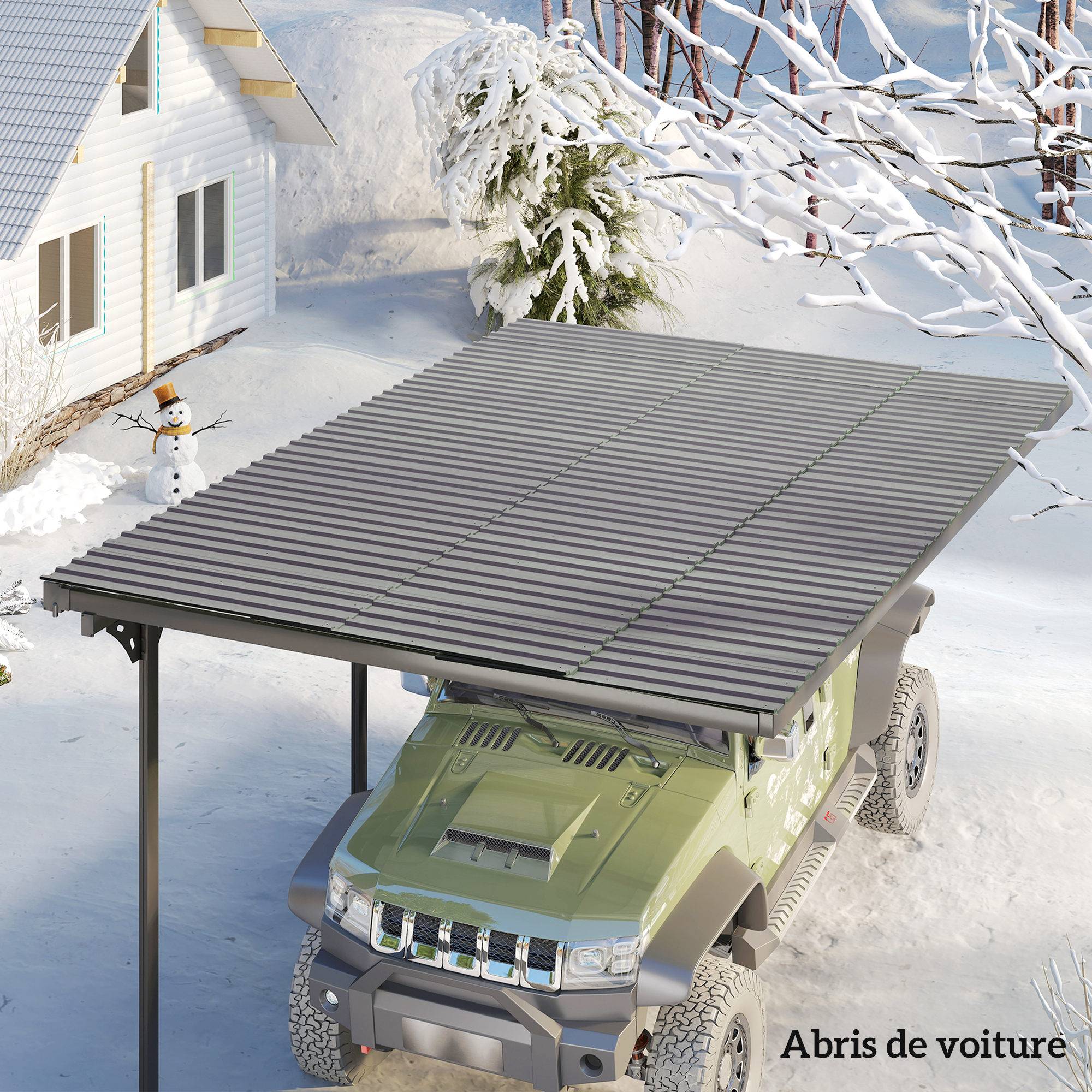 Panneaux abri de jardin acier galvanisé gris clair 129 x 45 x 0,03 cm - PANGIVO - Image 9