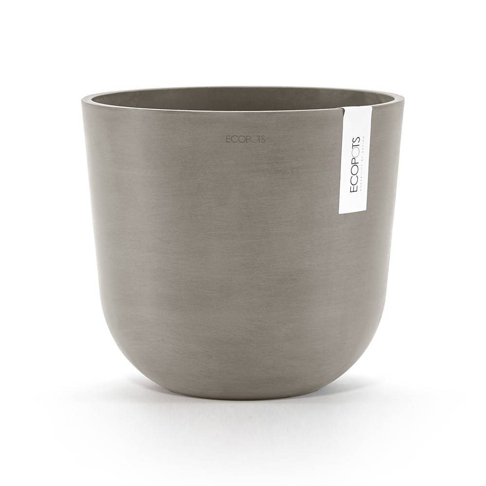 Ecopots - Pot Rond Oslo 25 Taupe - Ø 25 x H. 21,8 cm - 7,7 L ECOPOTS - Image 1