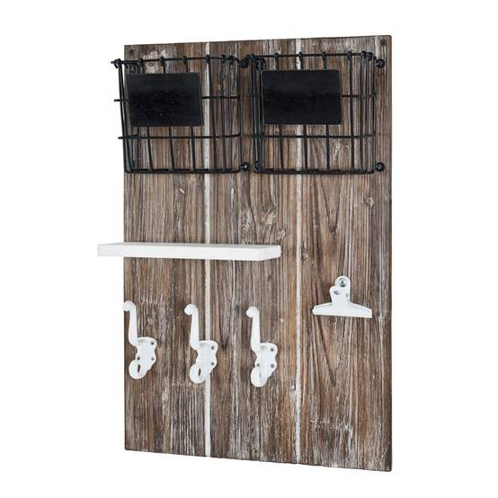 Tableau Mémo en Bois "Vintage" 55cm Naturel - Image 1