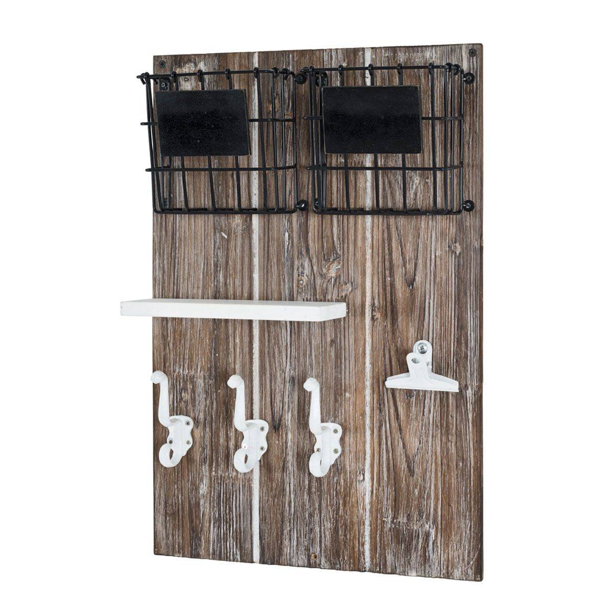 Tableau Mémo en Bois "Vintage" 55cm Naturel - Image 1