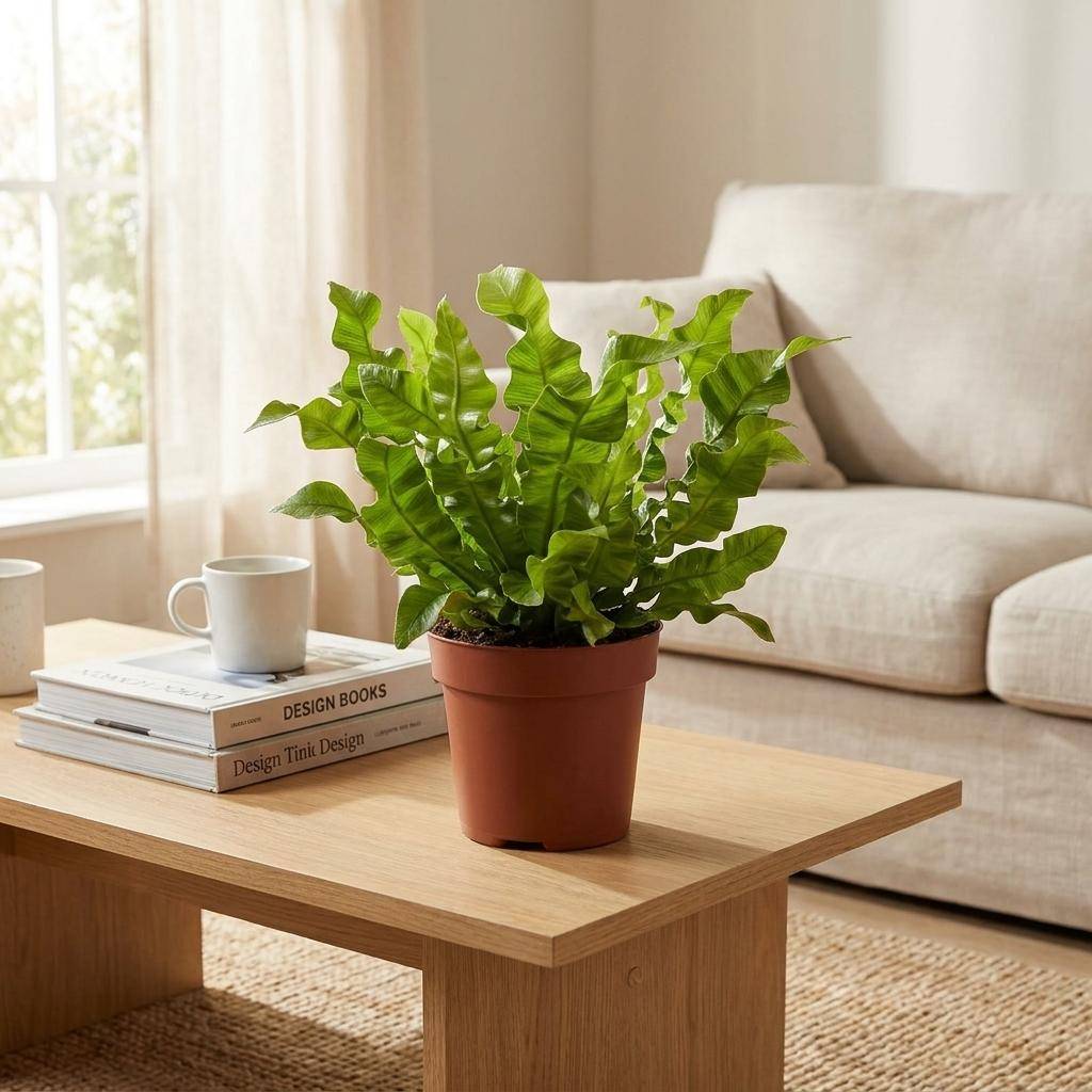 La Green Touch - Asplenium nidus Crispy Wave - Fougère nid d'oiseau - Lot de 2 plantes - Pot Ø12 cm, H 30 cm - Image 3