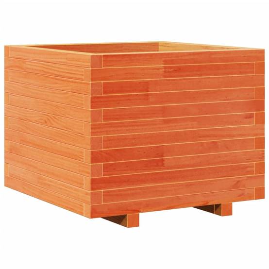 Jardinière bois de pin massif cire marron 60 x 60 x 49,5 cm - PANGIVO - Image 7