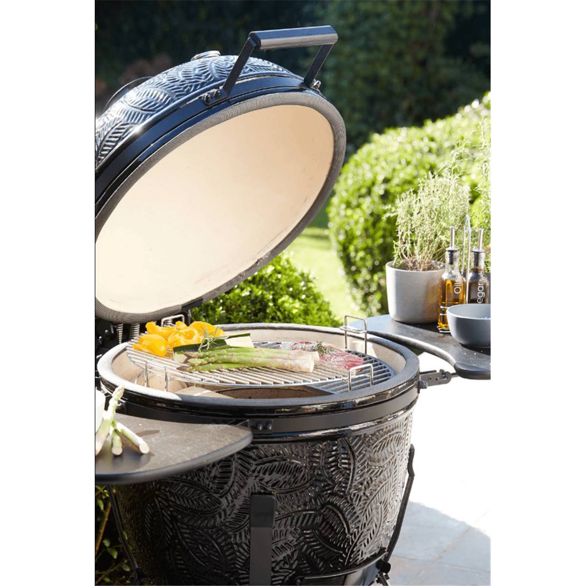 Barbecook - Lot de 2 Grilles demi-lune en fonte pour Kamado Kamal Ø 60CM - Image 5