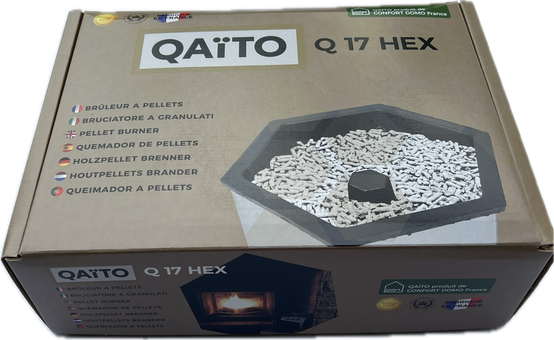 Qaito - QAÏTO Q17 Hex Brûleur à pellets pour inserts et poeles à bois recevant dimension recevant des bûches de 30 à 40 cm - Image 3