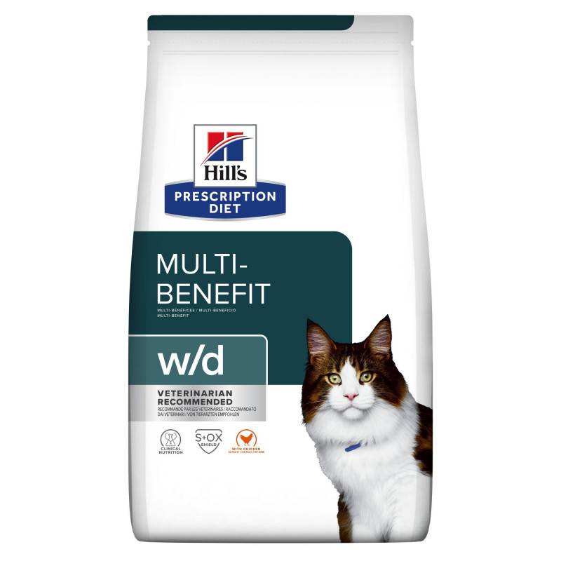 CROQUETTES CHAT ADULT PRESCRIPTION DIETS W/D MULTI BENEFIT - HILL'S 1,5 kg - Image 1