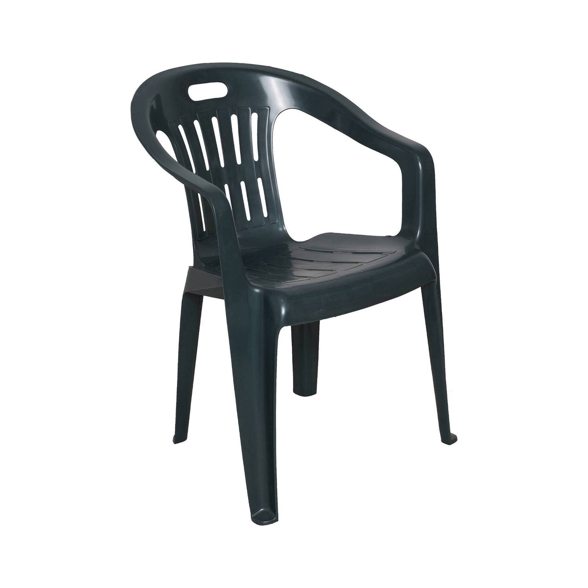 Dmora - Chaise d'extérieur Bisceglie, Siège de jardin, Chaise pour table à manger, Fauteuil d'extérieur, 100% Made in Italy, 56x55h78 cm, Vert - Dmora - Image 1