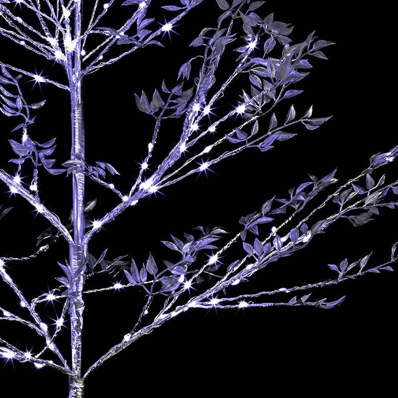 Fééric Lights & Christmas - Arbre de Noël silver lumineux sur pieds 160 leds - Image 2