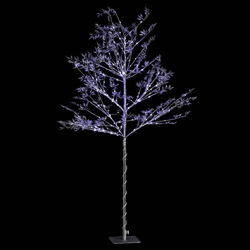Fééric Lights & Christmas - Arbre de Noël silver lumineux sur pieds 160 leds - Image 1