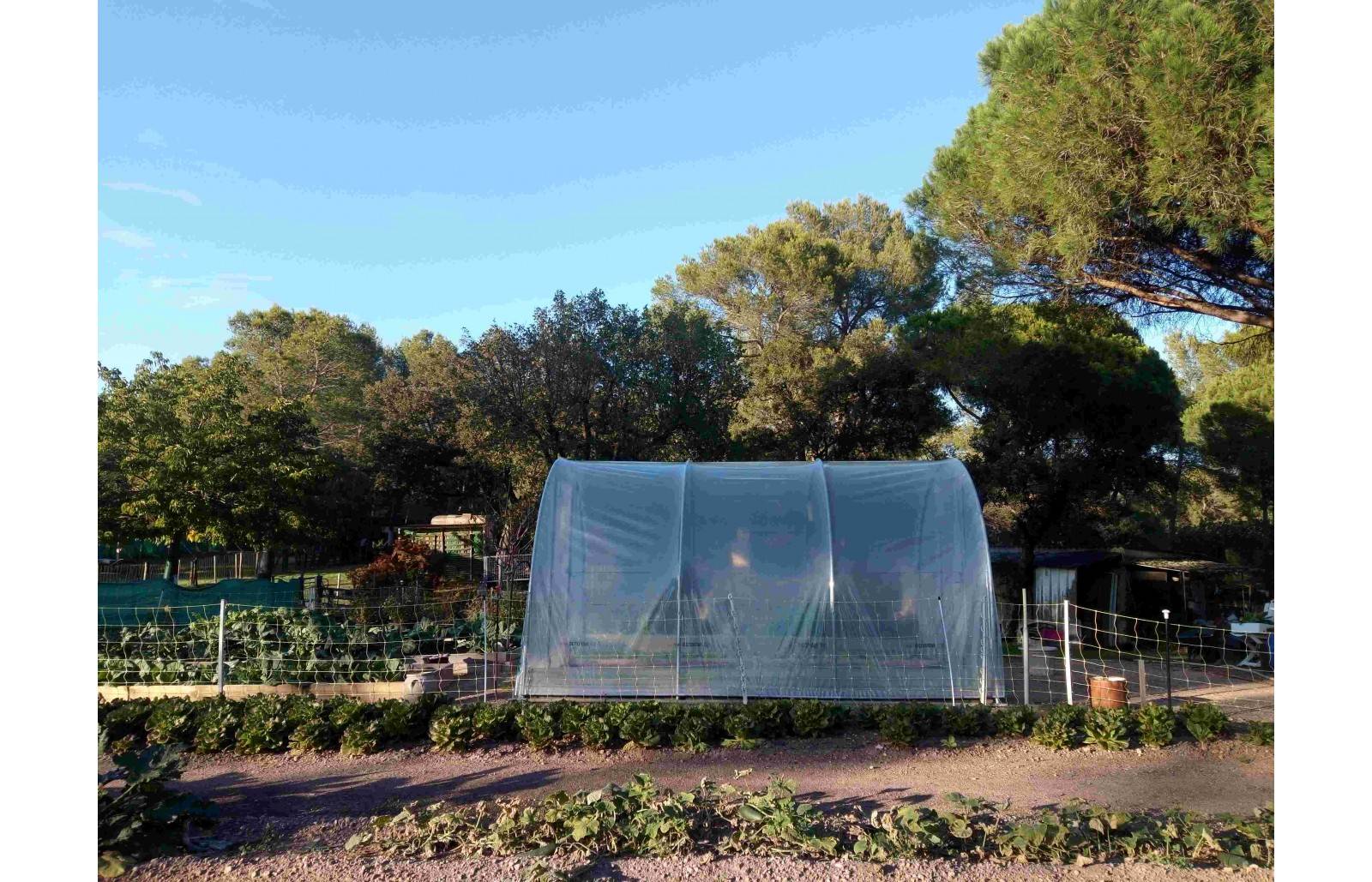 Serre tunnel de jardin - 18m² - 3 x 6 m - pieds arrondis - polyéthylène haute densité - 2 portes pivotantes - LES SERRES TONNEAU - Image 4