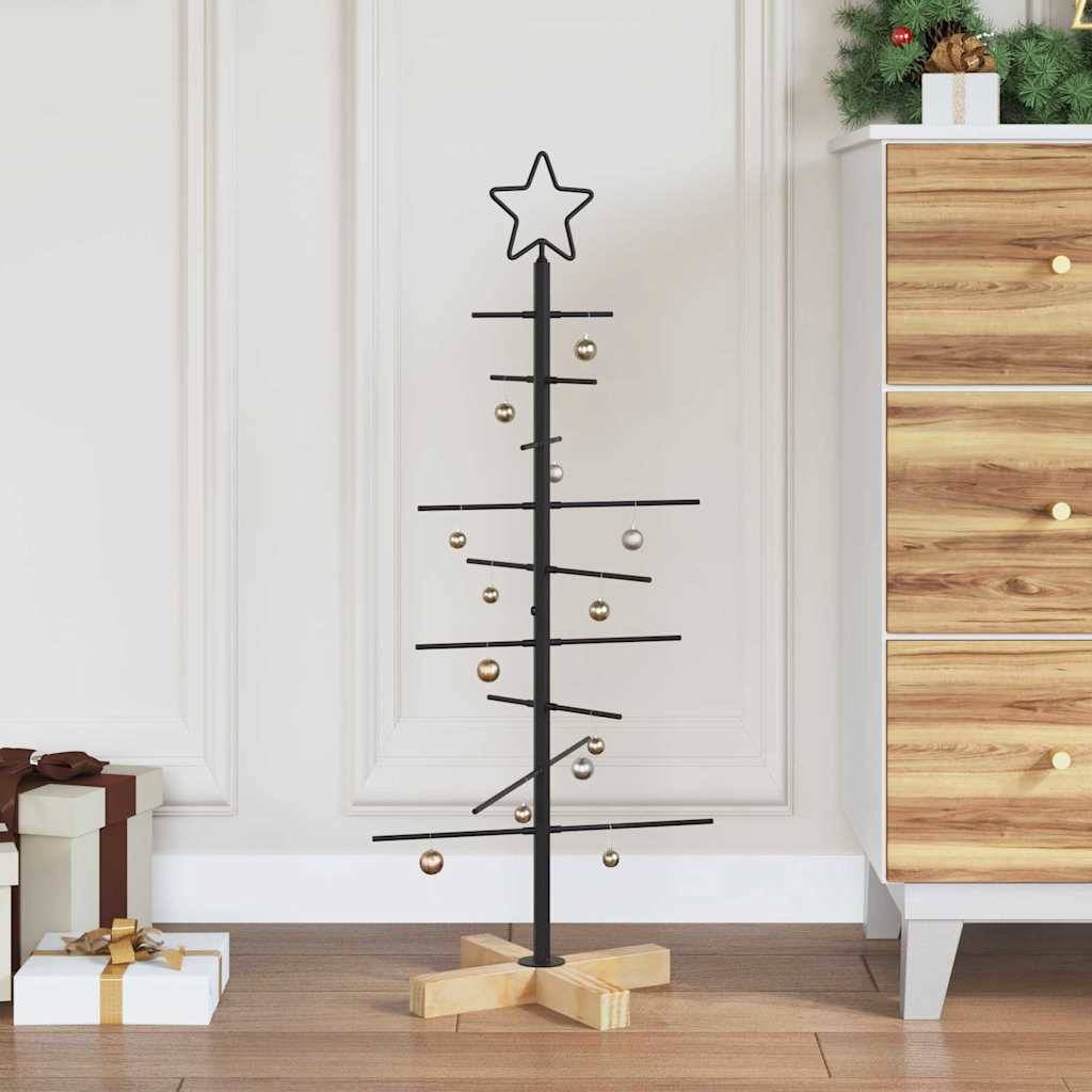 Sapin de Noël | Arbre de Noël en métal Noir 89 cm Acier peint par poudre Maison Chic - Image 2