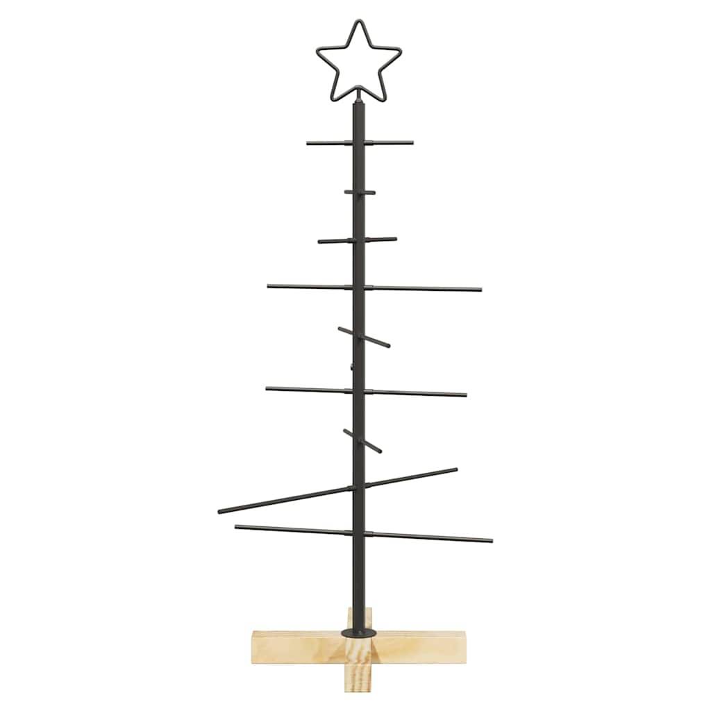 Sapin de Noël | Arbre de Noël en métal Noir 89 cm Acier peint par poudre Maison Chic - Image 5