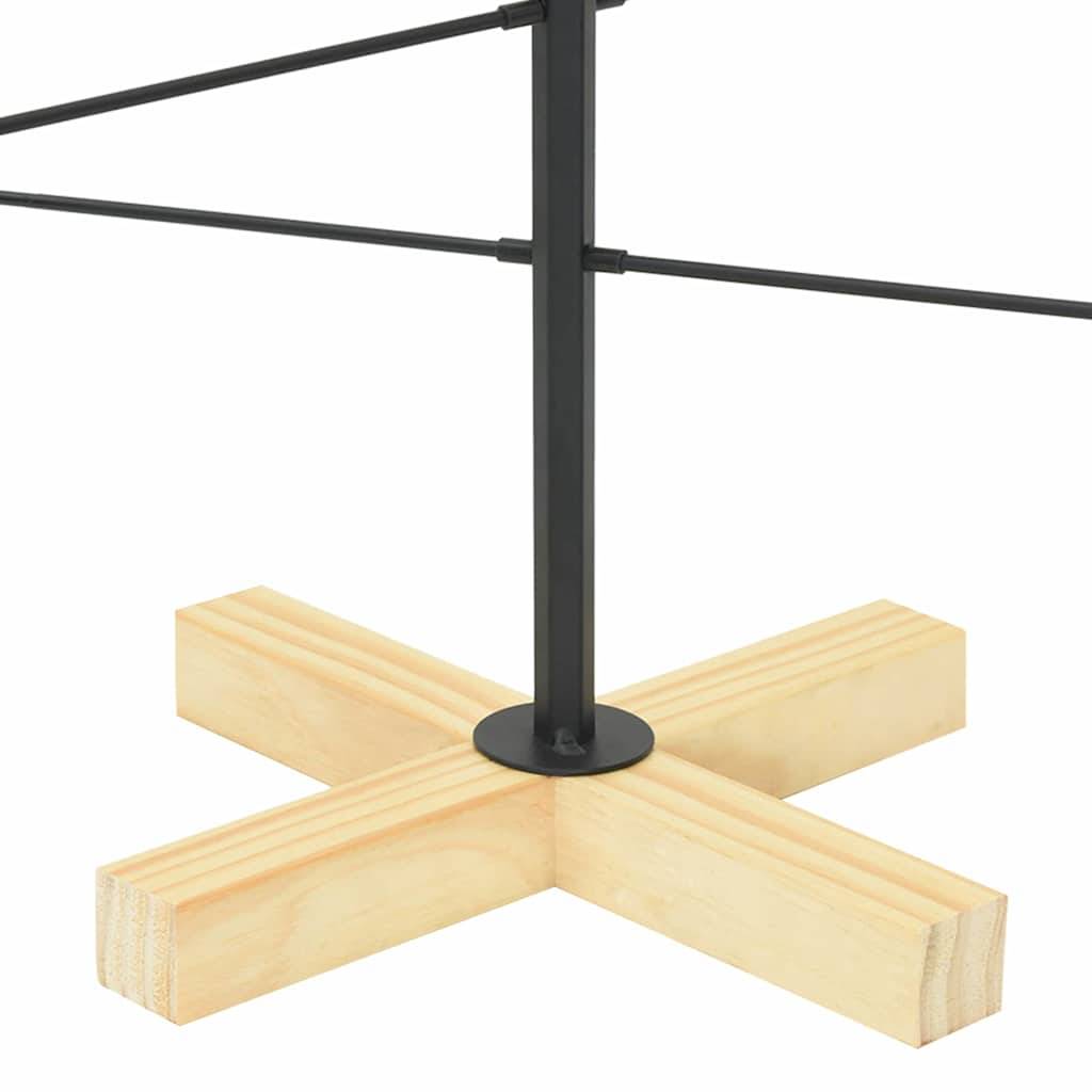 Sapin de Noël | Arbre de Noël en métal Noir 89 cm Acier peint par poudre Maison Chic - Image 8