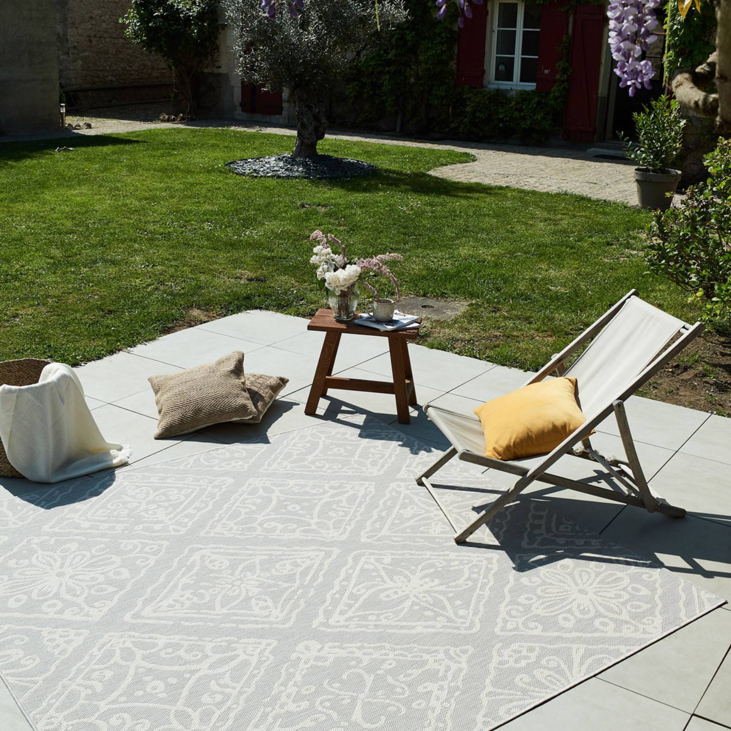 Autre - Tapis intérieur et extérieur turquoise 200x200cm - Image 2