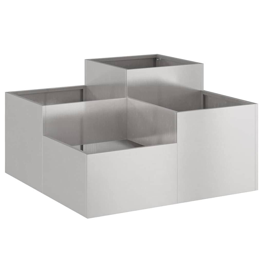 Jardinière carrée Acier Corten effet rouillé jardin 80x80x48 cm – ComfortXL Outdoor Living - Image 2