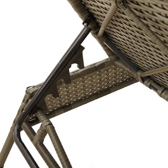 ComfortXL - Set 2 Transats Poly Rotin Coussins Bleu Marine Terrasse Gris – ComfortXL Outdoor Living - Image 9