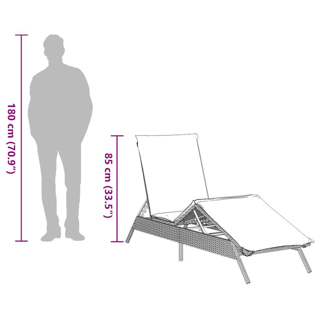 ComfortXL - Set 2 Transats Poly Rotin Coussins Bleu Marine Terrasse Gris – ComfortXL Outdoor Living - Image 7