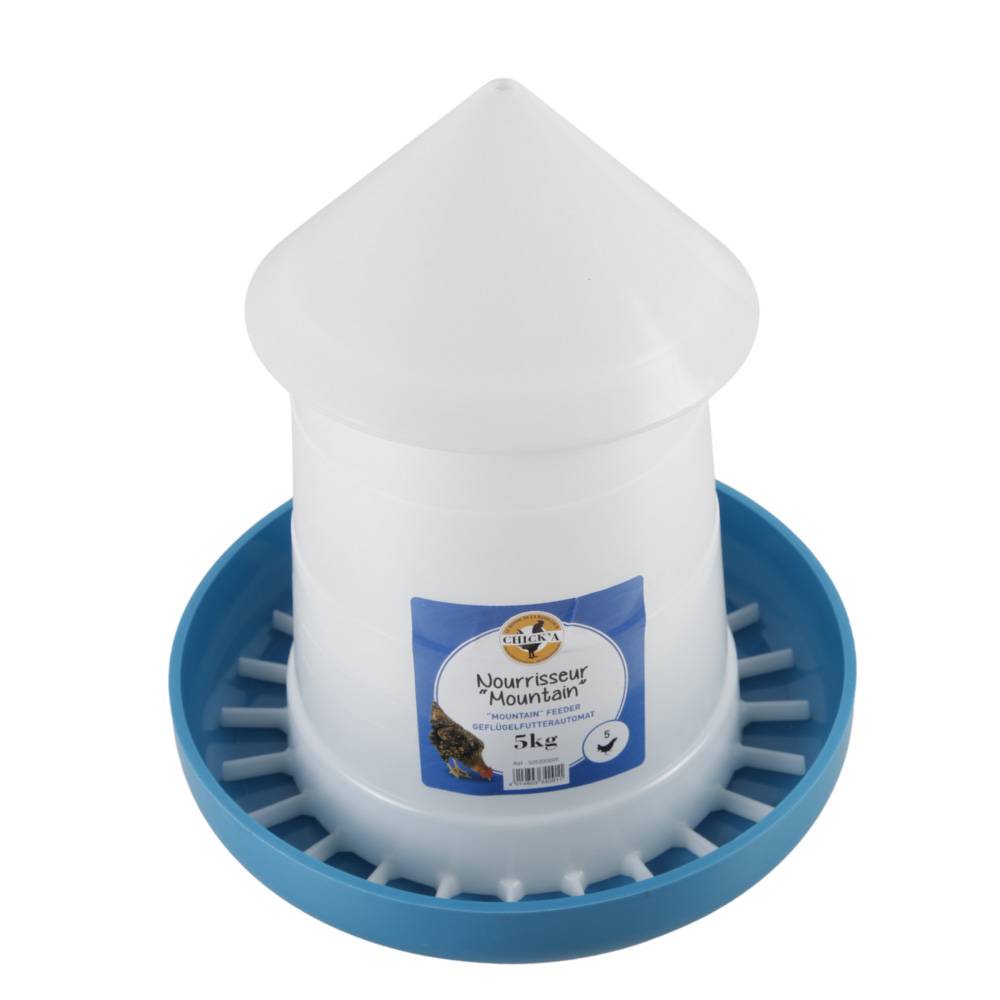 Chick'a - Nourrisseur Mountain conique bleu 5 kg - Image 2
