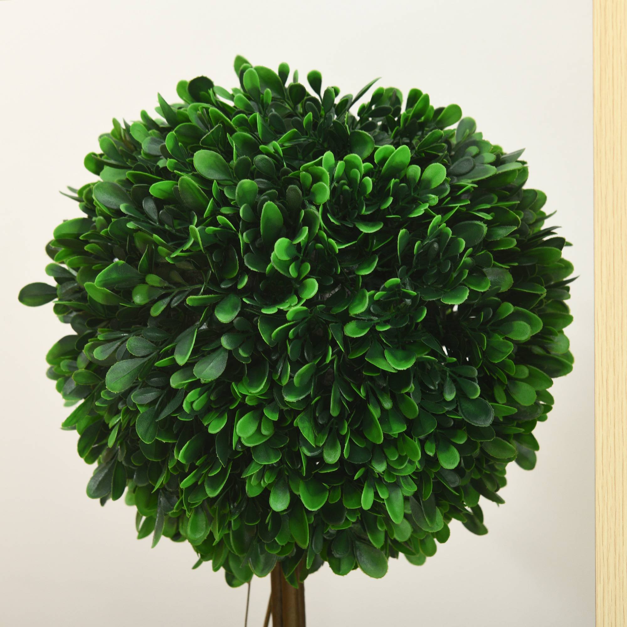 Lot 2 Buis Artificiels Boule Plastique Intérieur Extérieur 60cm Vert - ComfortXL Outdoor Living - Image 9