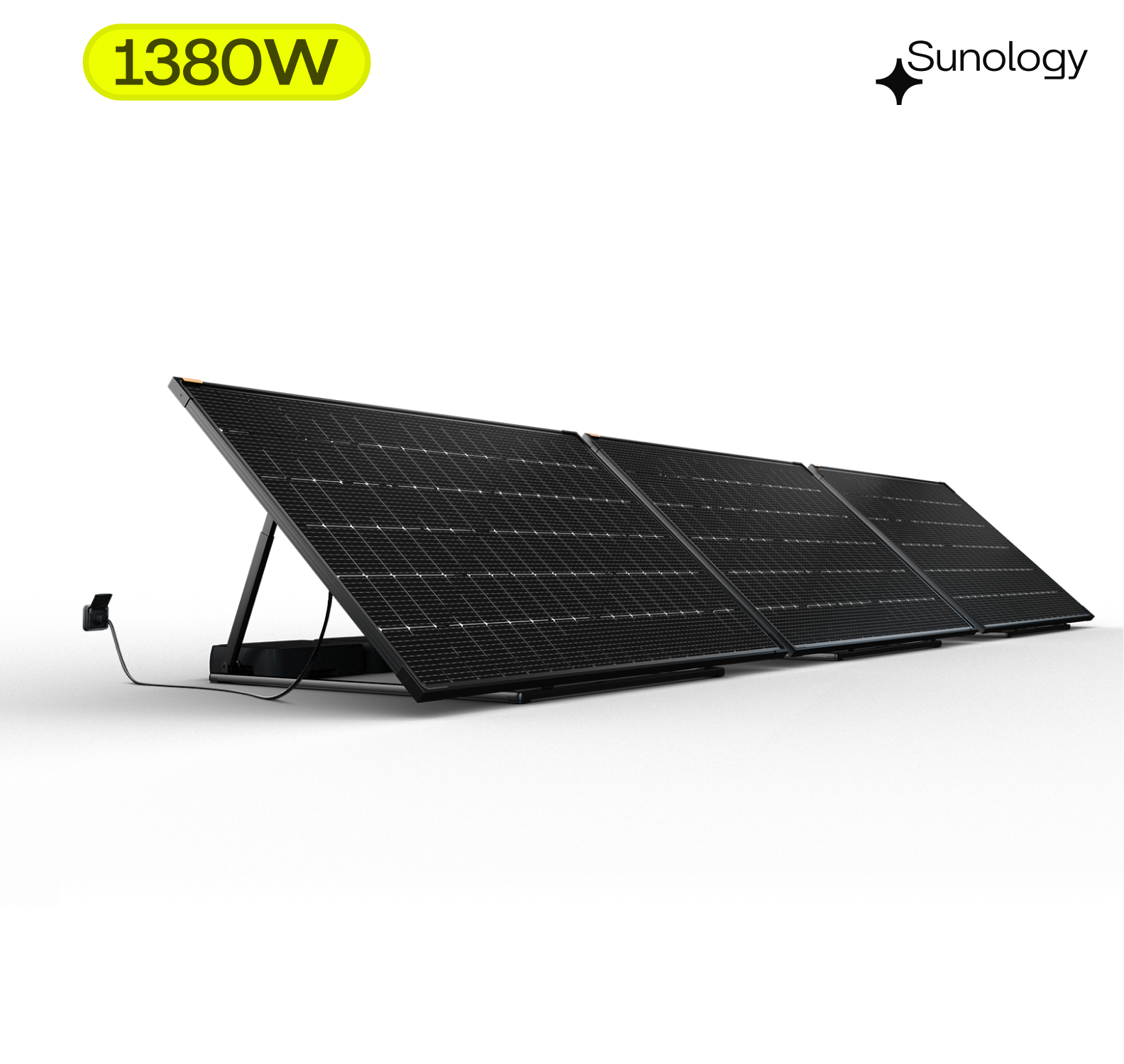 Sunology PLAY2 - Kit 3 panneaux solaires complet 1380W bifacial – 3 Stations solaire livrées totalement assemblées – Installation au sol ou au mur - Image 1