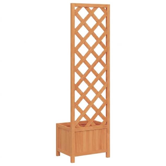 Vidaxl - Jardinière avec treillis-Pot de fleur-Bac à fleurs 40x30x135 cm bois massif de sapin 546472 - Image 5