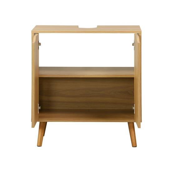 sweeek - Meuble sous lavabo vintage décor bois frêne 65 x 40 x H 70 cm - Nepal | sweeek - Image 3