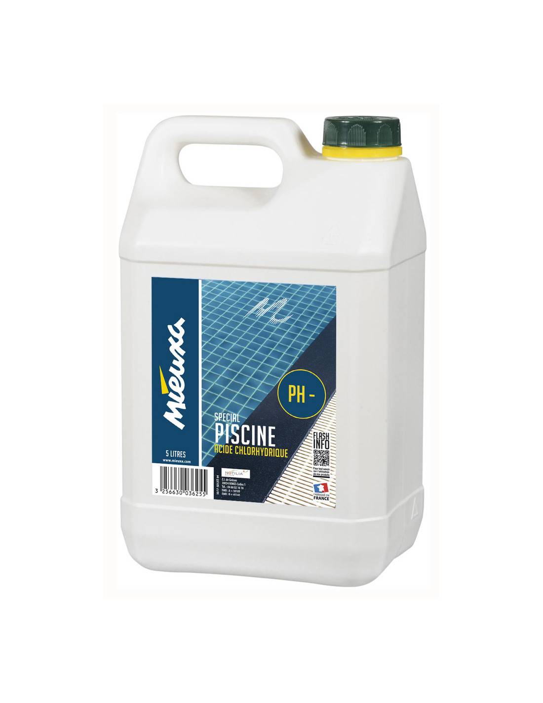 Mieuxa - Ph Moins Liquide Spécial Piscine 5 Litres - Mieuxa