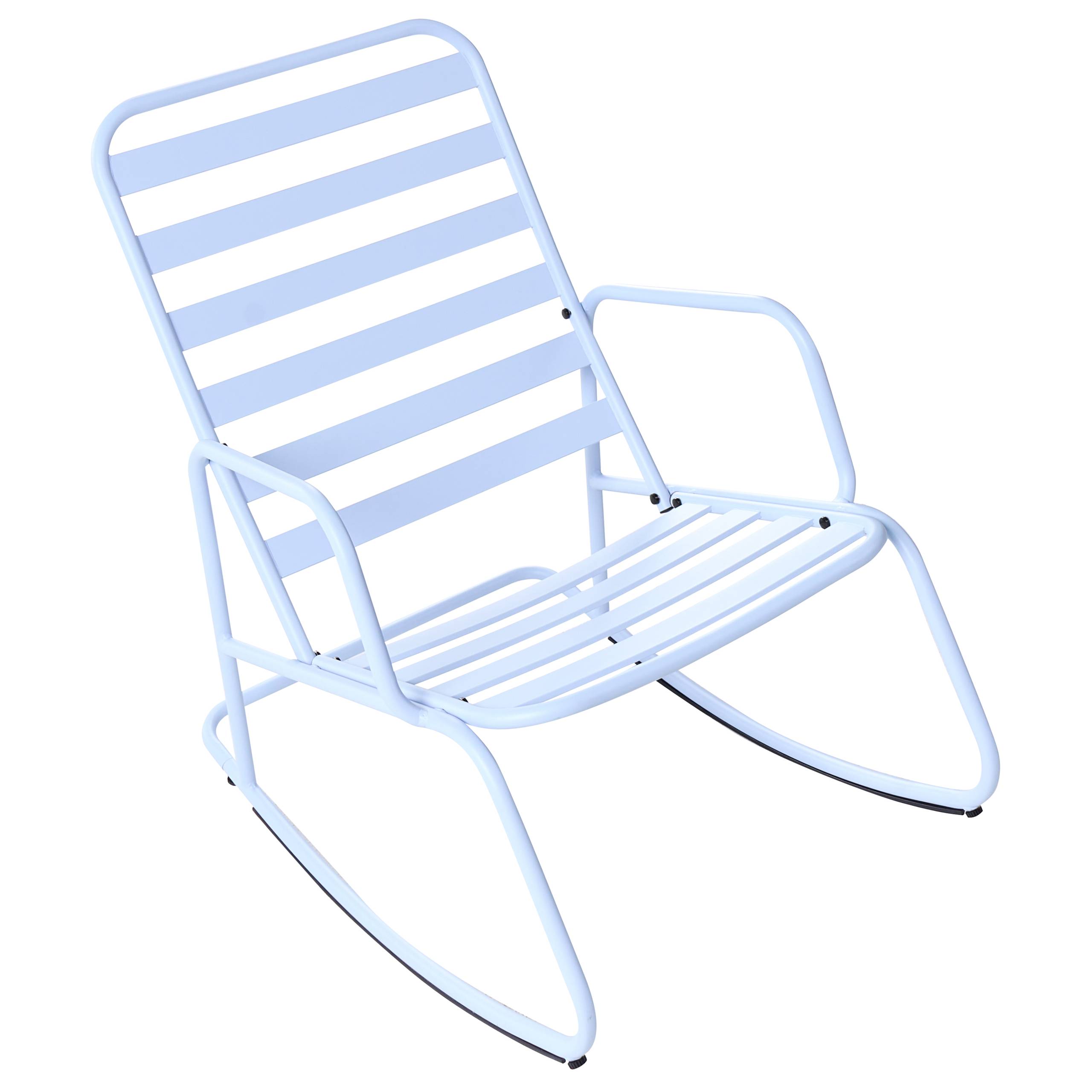 Beliani - Chaise à bascule Aluminium Bleu clair TURI - Beliani - Image 6