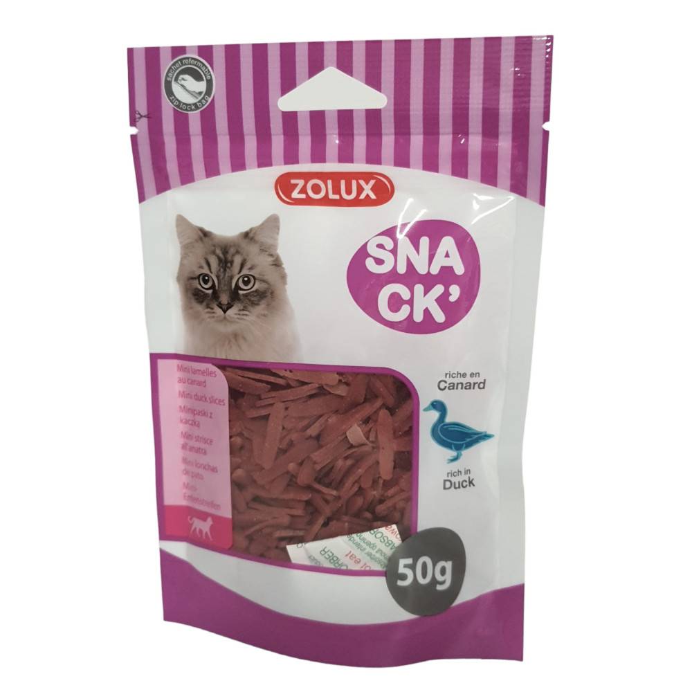 Zolux - zolux - Friandise mini lamelle de canard 50 g pour chat - Image 2