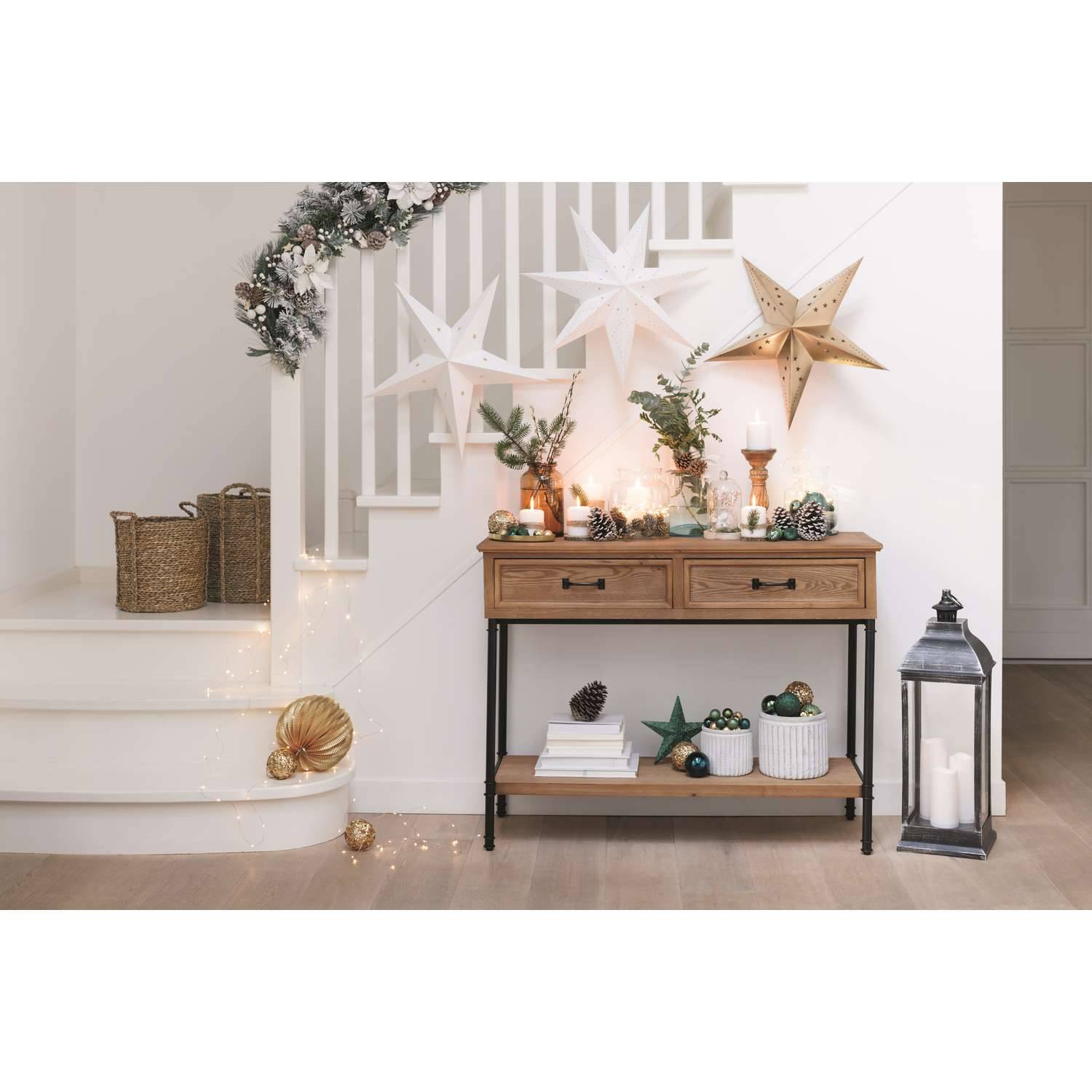 Atmosphera - Guirlande de Noël Eclat hivernal L. 2 M - Blanc - Atmosphera - Image 2