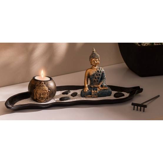 Objet décoratif Jardin Zen avec Plateau, Bouddha et accessoires - Image 4