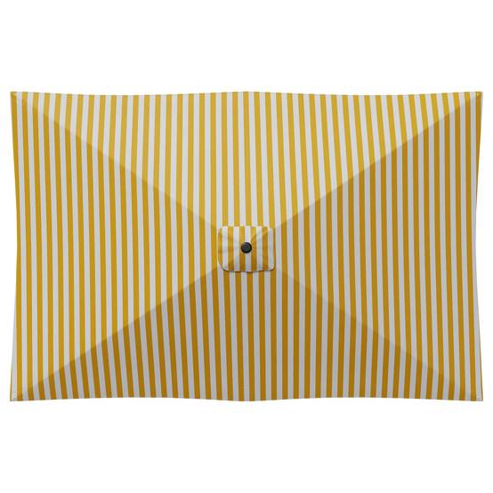 Parasol polyester jaune et blanc 290 x 190 x 223 cm - PANGIVO - Image 4