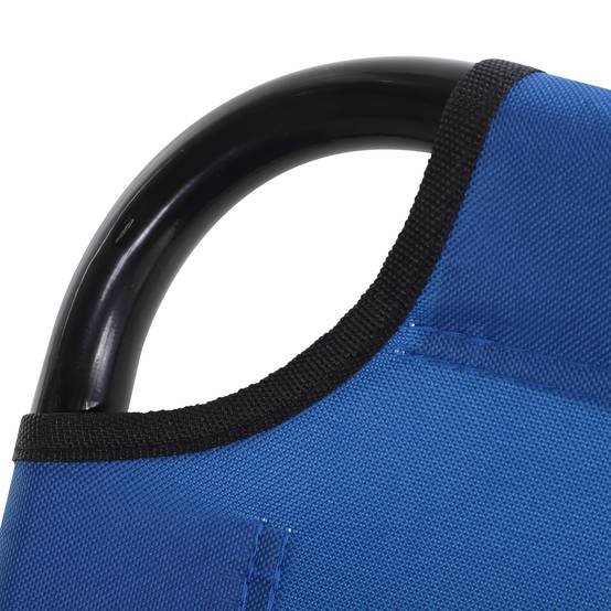 Transat Pliable Inclinable 5 Positions, 120 kg, Jardin/Piscine/Terrasse/Camping, 188 x 56 x 28 cm, Bleu - Image 9