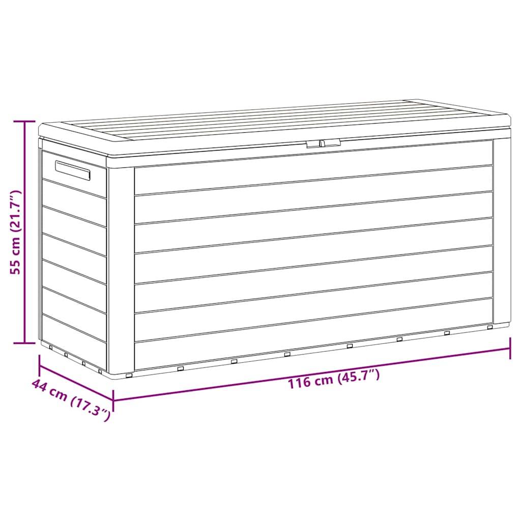 PANGIVO - Boîte de rangement polypropylène anthracite 116 x 44 x 55 cm - PANGIVO - Image 8