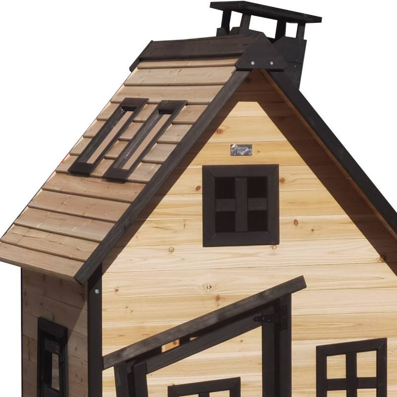 Maisonnette en bois thermo-traité Pschitt 120x102cm Abracadaprout - Image 6