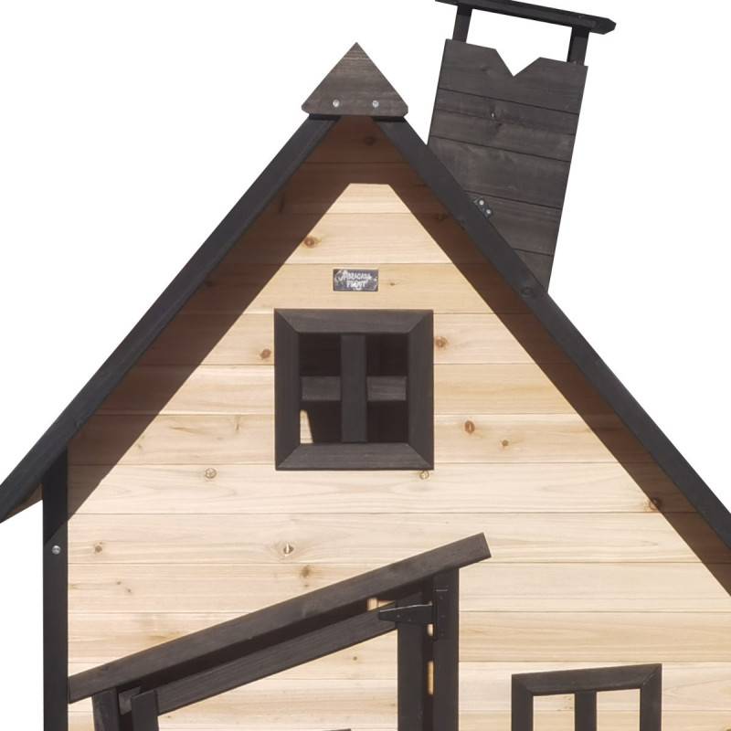 Maisonnette en bois thermo-traité Pschitt 120x102cm Abracadaprout - Image 7