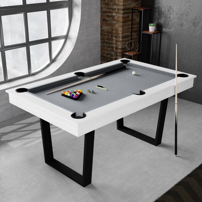 Billard Américain Convertible en Table à manger 4/6 personnes 185 x 104 x 82 Cm - Horizon SOKKER - Image 2