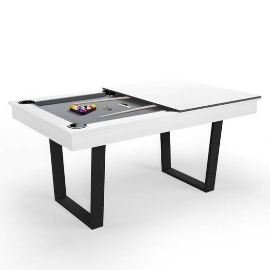 Billard Américain Convertible en Table à manger 4/6 personnes 185 x 104 x 82 Cm - Horizon SOKKER - Image 1