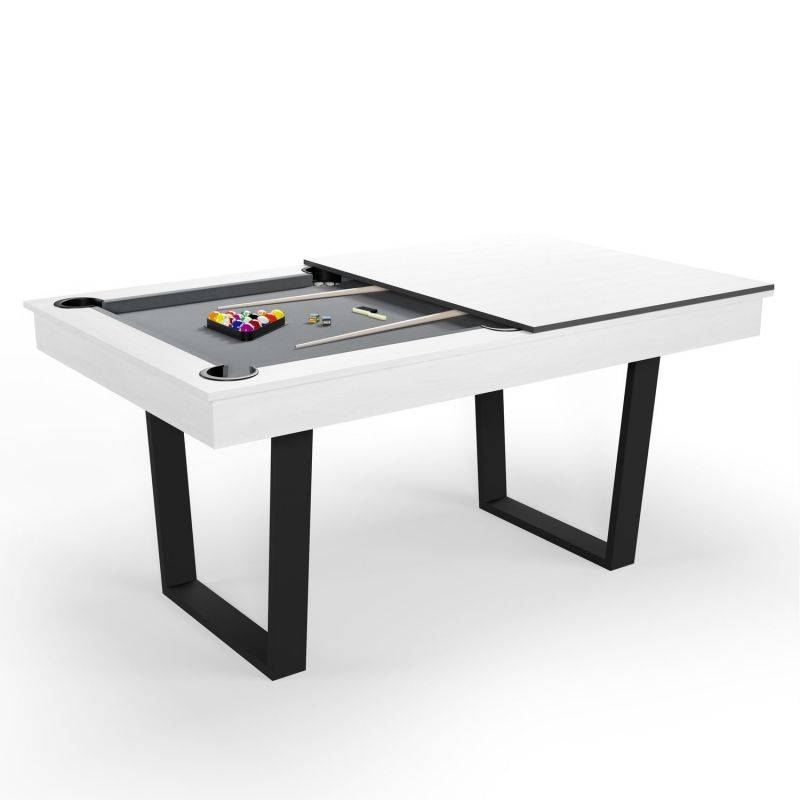 Billard Américain Convertible en Table à manger 4/6 personnes 185 x 104 x 82 Cm - Horizon SOKKER - Image 1
