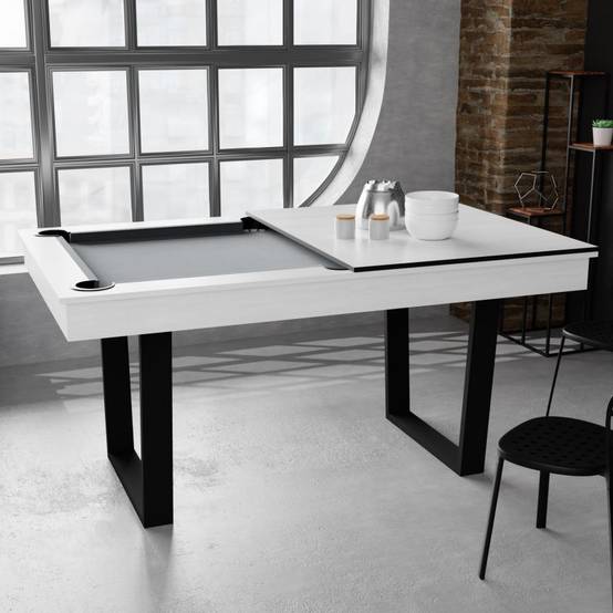 Billard Américain Convertible en Table à manger 4/6 personnes 185 x 104 x 82 Cm - Horizon SOKKER - Image 4