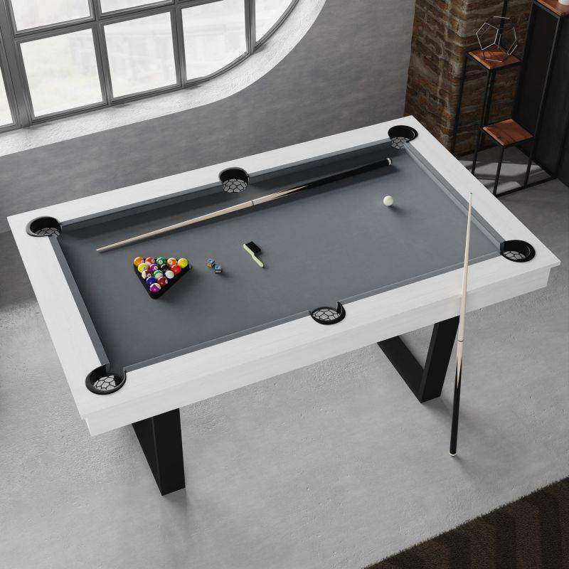 Billard Américain Convertible en Table à manger 4/6 personnes 185 x 104 x 82 Cm - Horizon SOKKER - Image 9