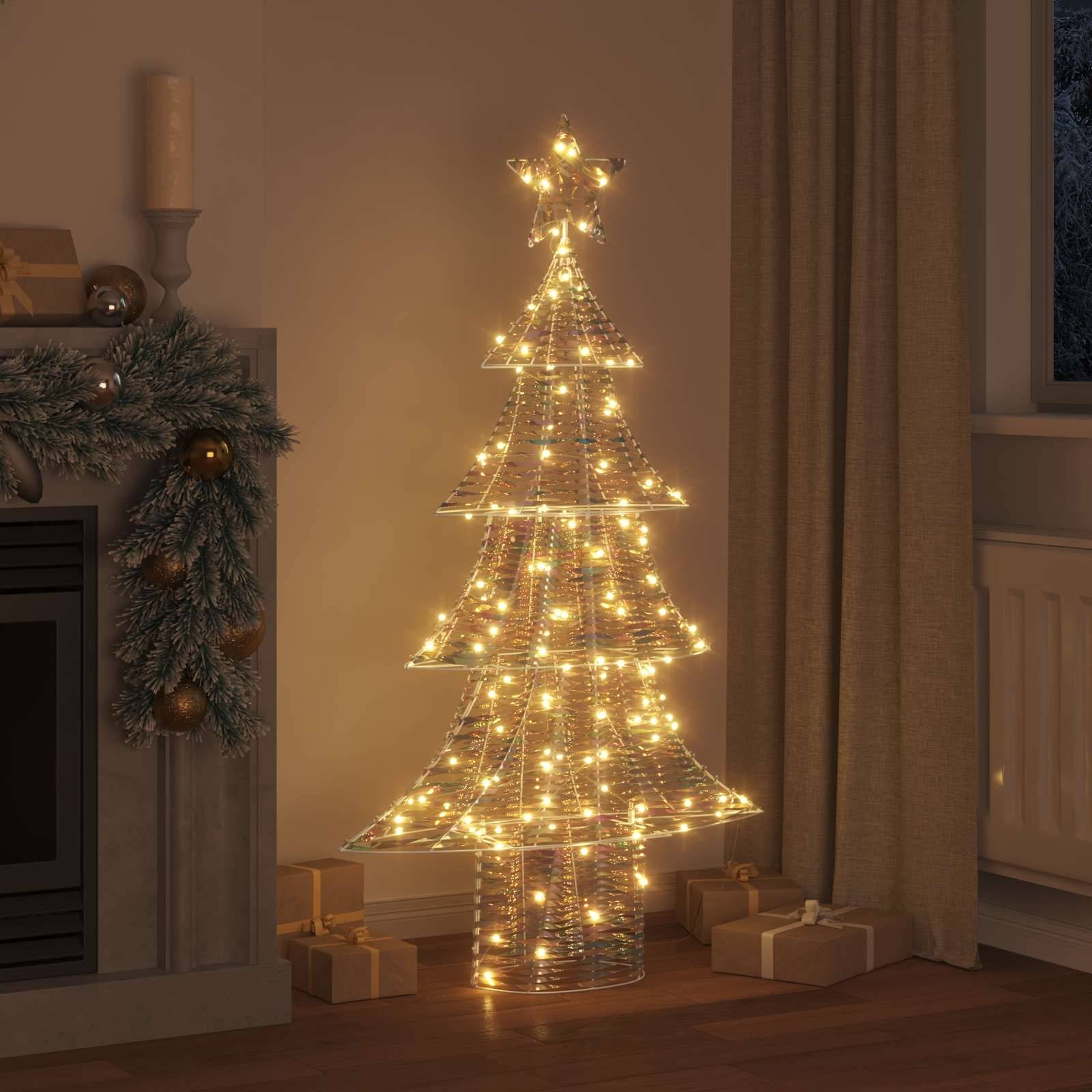 Vidaxl - Sapin de Noël avec 160 LED Blanc chaud 150 cm PET vidaXL 42018986 - Image 4