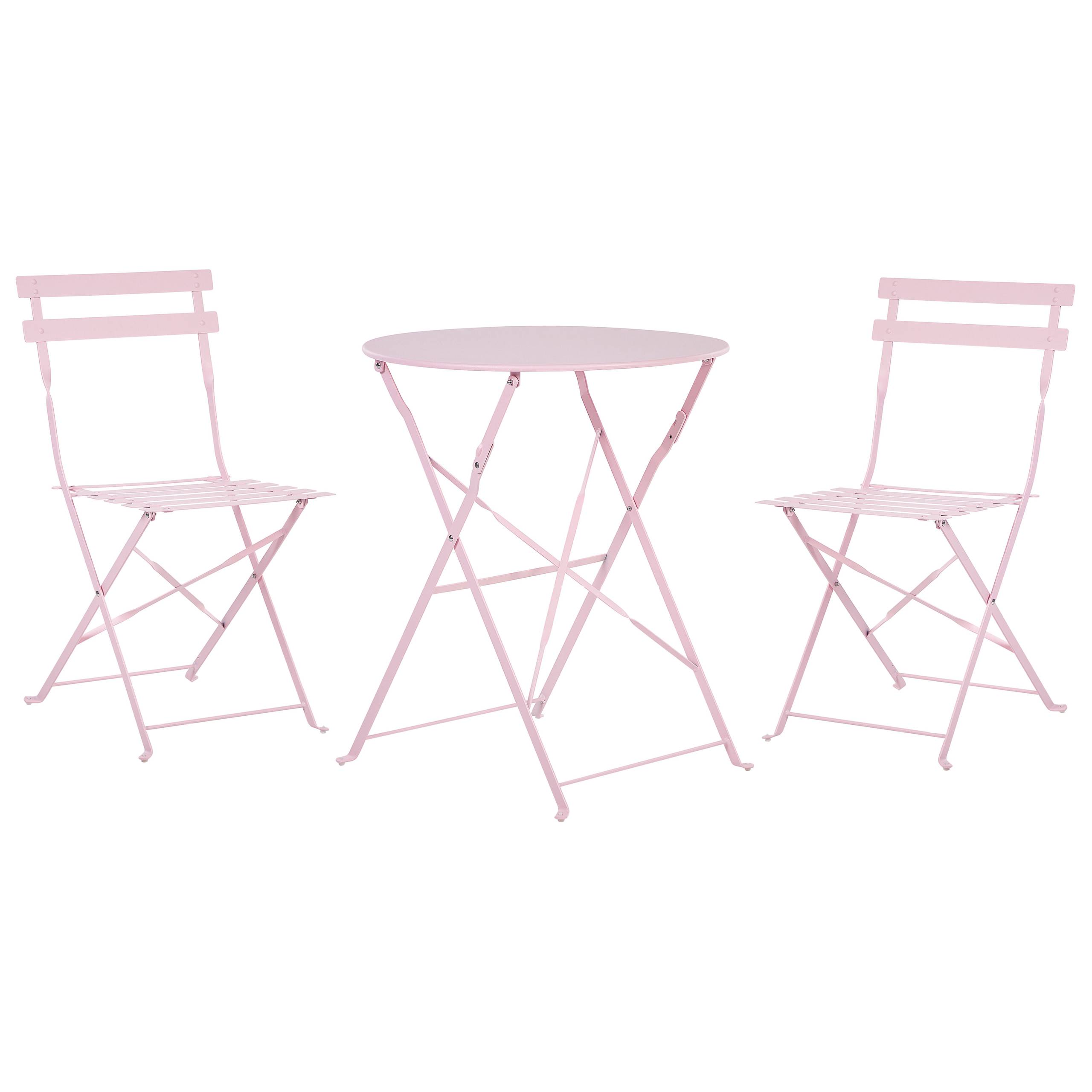 Beliani - Set de bistrot, 2 Personnes Acier Rose pastel FIORI - Beliani - Image 2