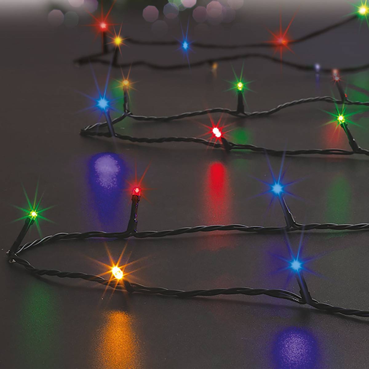 Guirlande lumineuse 48 LED programmable 3,5m extérieur multicolore FEERIC LIGHTS & CHRISTMAS - Image 1