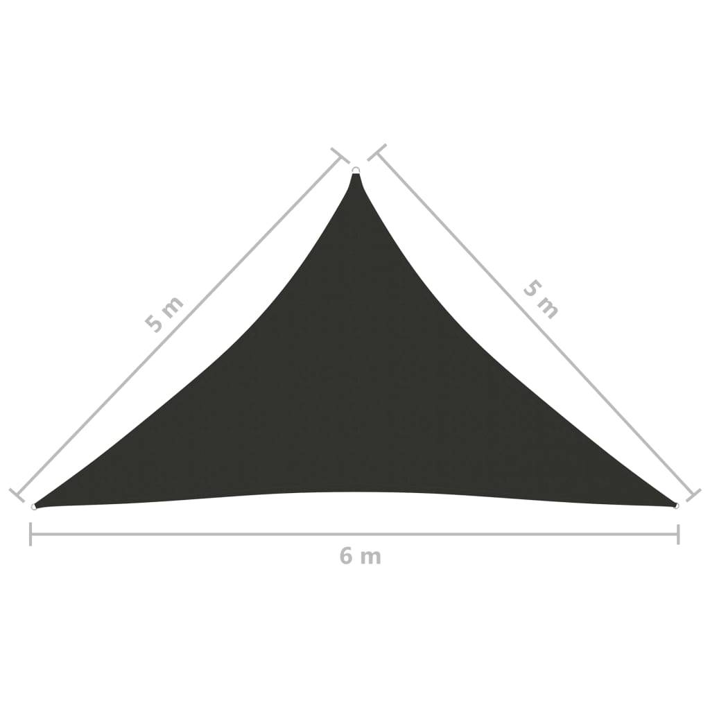 Voile de parasol tissu oxford anthracite 5 x 5 x 6 m - PANGIVO - Image 7