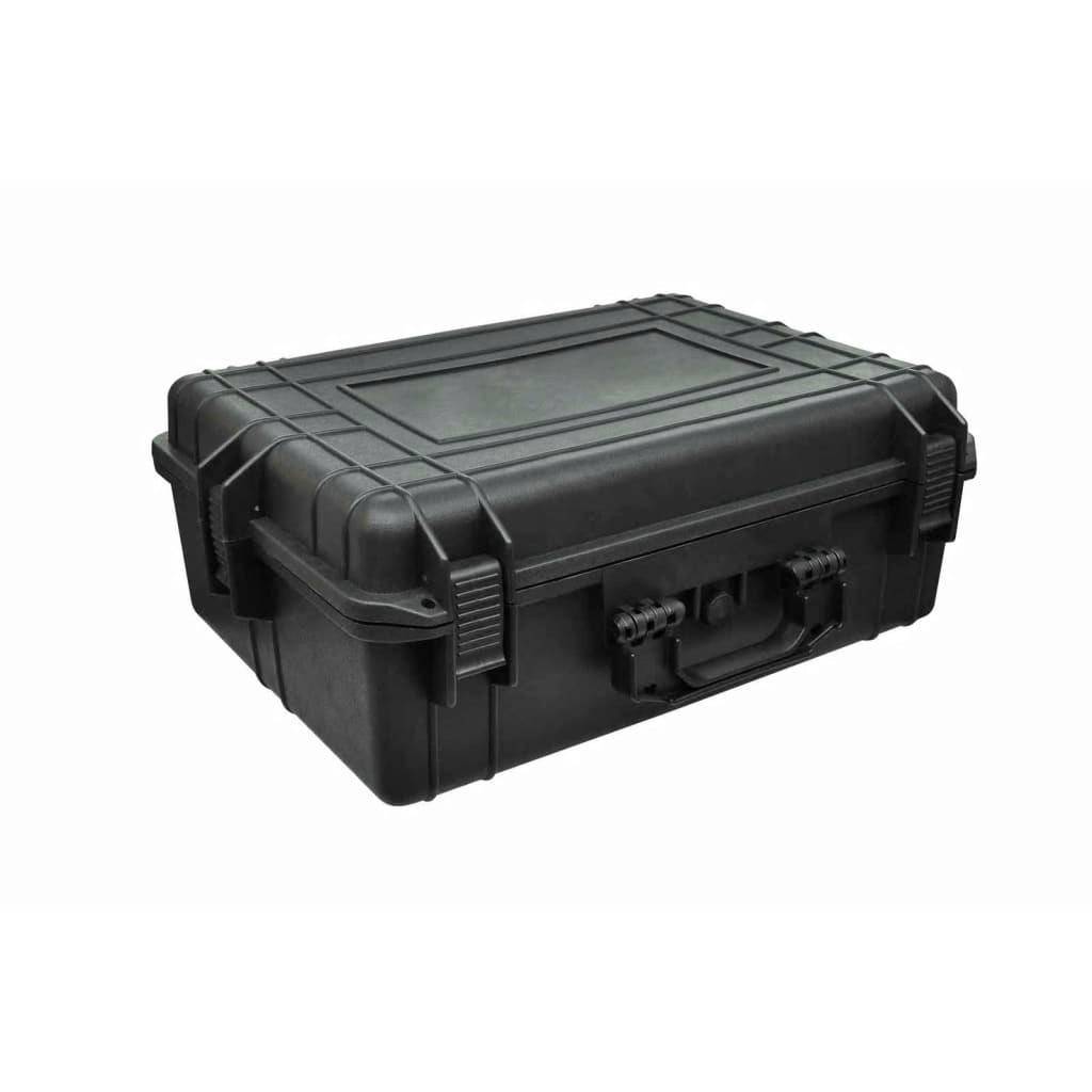Caisse valise coffre boîte à outils rangement kit coffret mallette 35 litres noir - Image 3