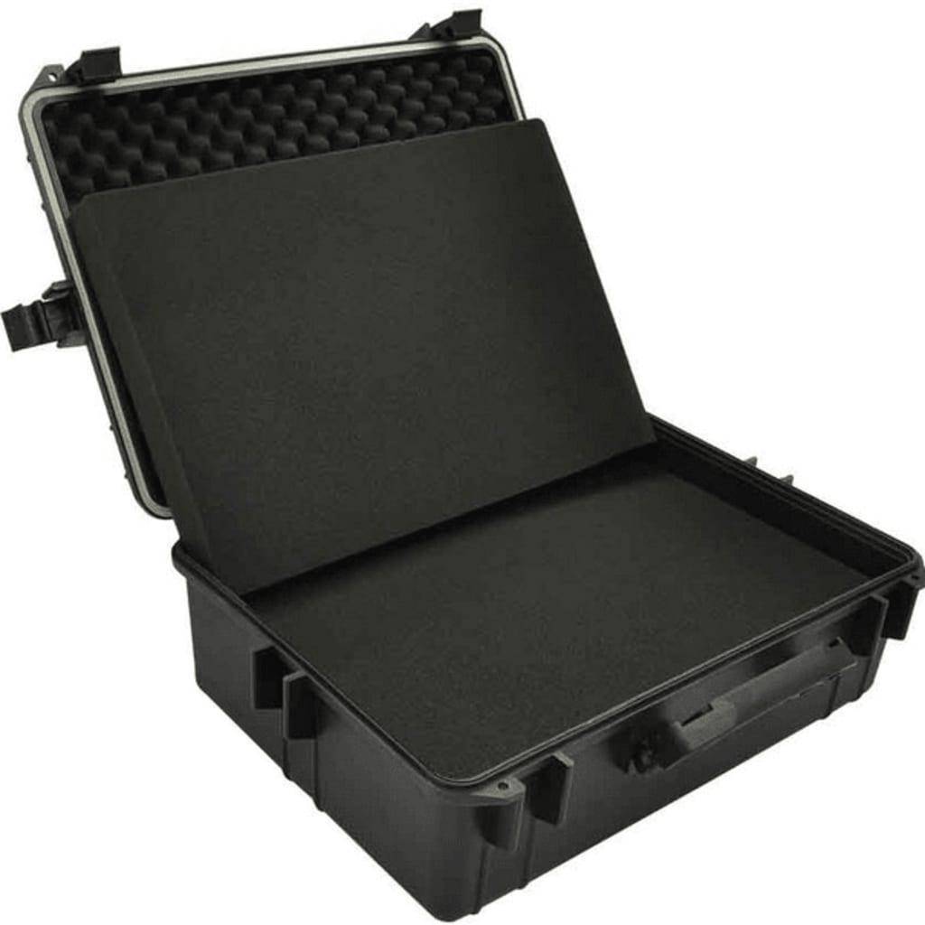 Caisse valise coffre boîte à outils rangement kit coffret mallette 35 litres noir - Image 1