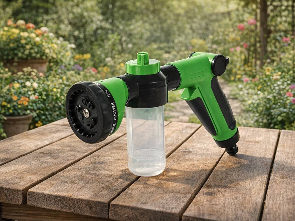 Entrepotbrico - Pistolet pour tuyau d'arrosage avec arroseur de jardin et régulateur à 9 modes DIVODV - Image 2