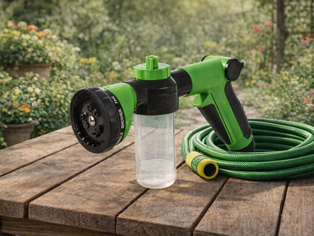 Entrepotbrico - Pistolet pour tuyau d'arrosage avec arroseur de jardin et régulateur à 9 modes DIVODV - Image 7