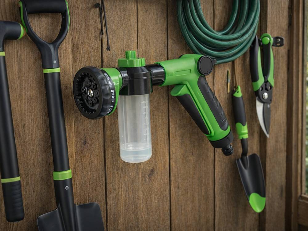 Entrepotbrico - Pistolet pour tuyau d'arrosage avec arroseur de jardin et régulateur à 9 modes DIVODV - Image 5